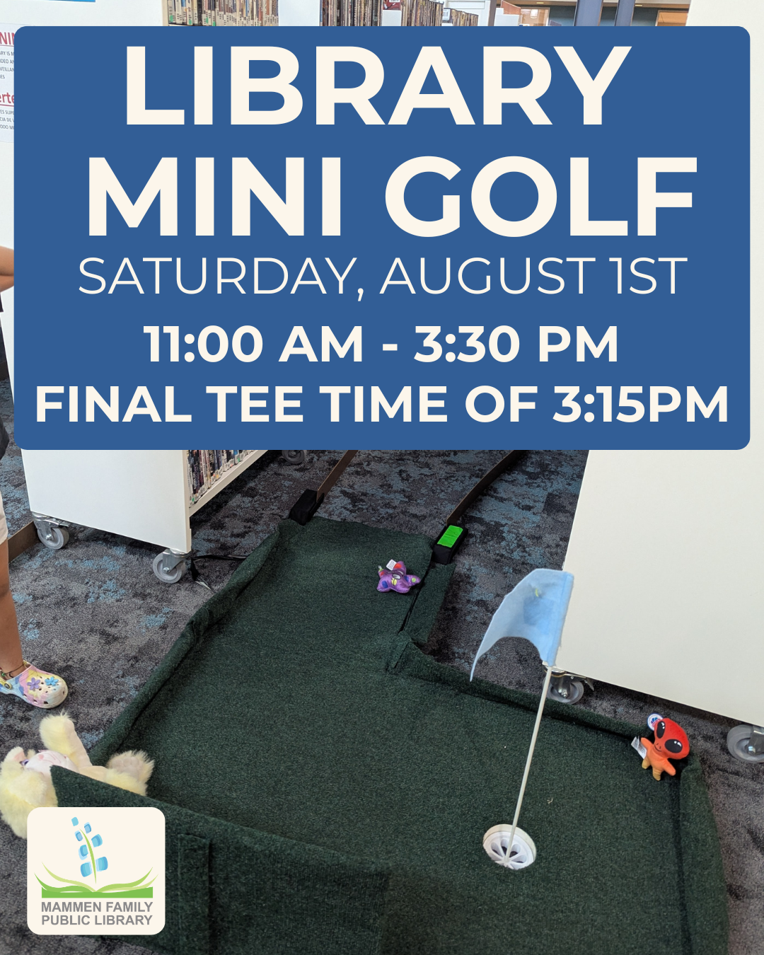 Library Mini Golf 08.01.2026 FOL Big Give 2023